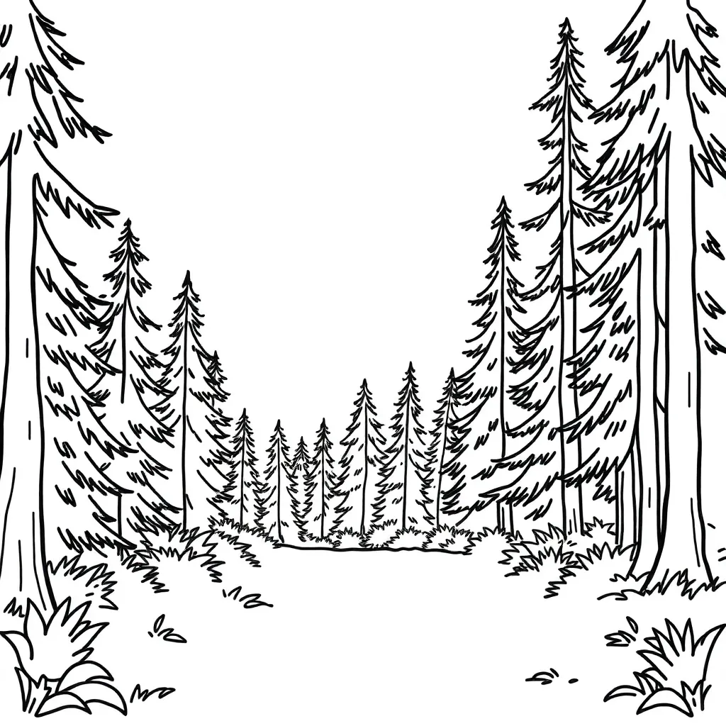 Forestry workers measuring trees