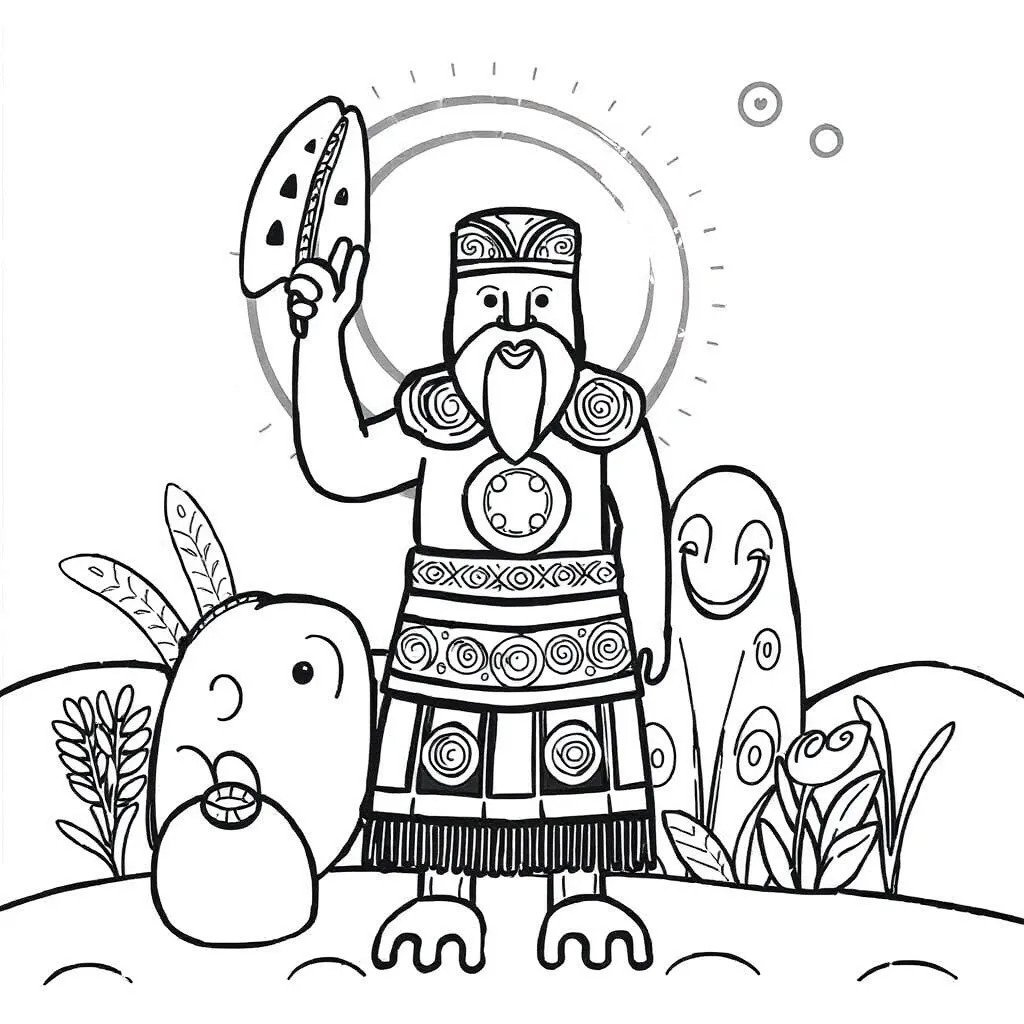 Haumapuhia story illustration