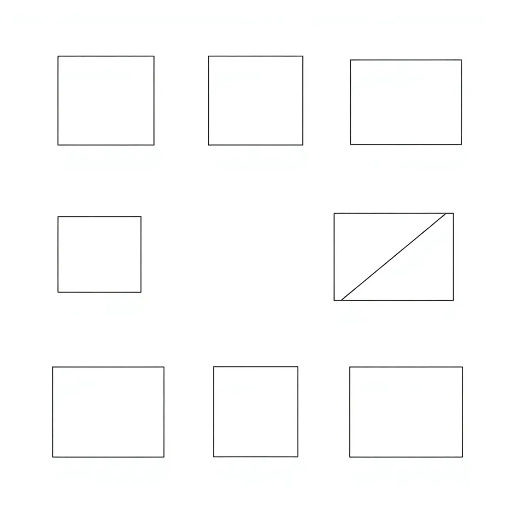 Various quadrilateral shapes