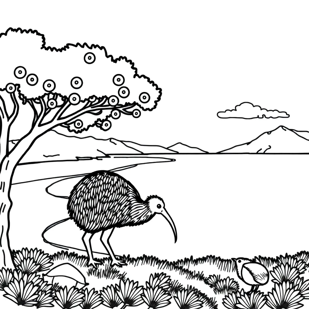Far North landscape with coastline and forests