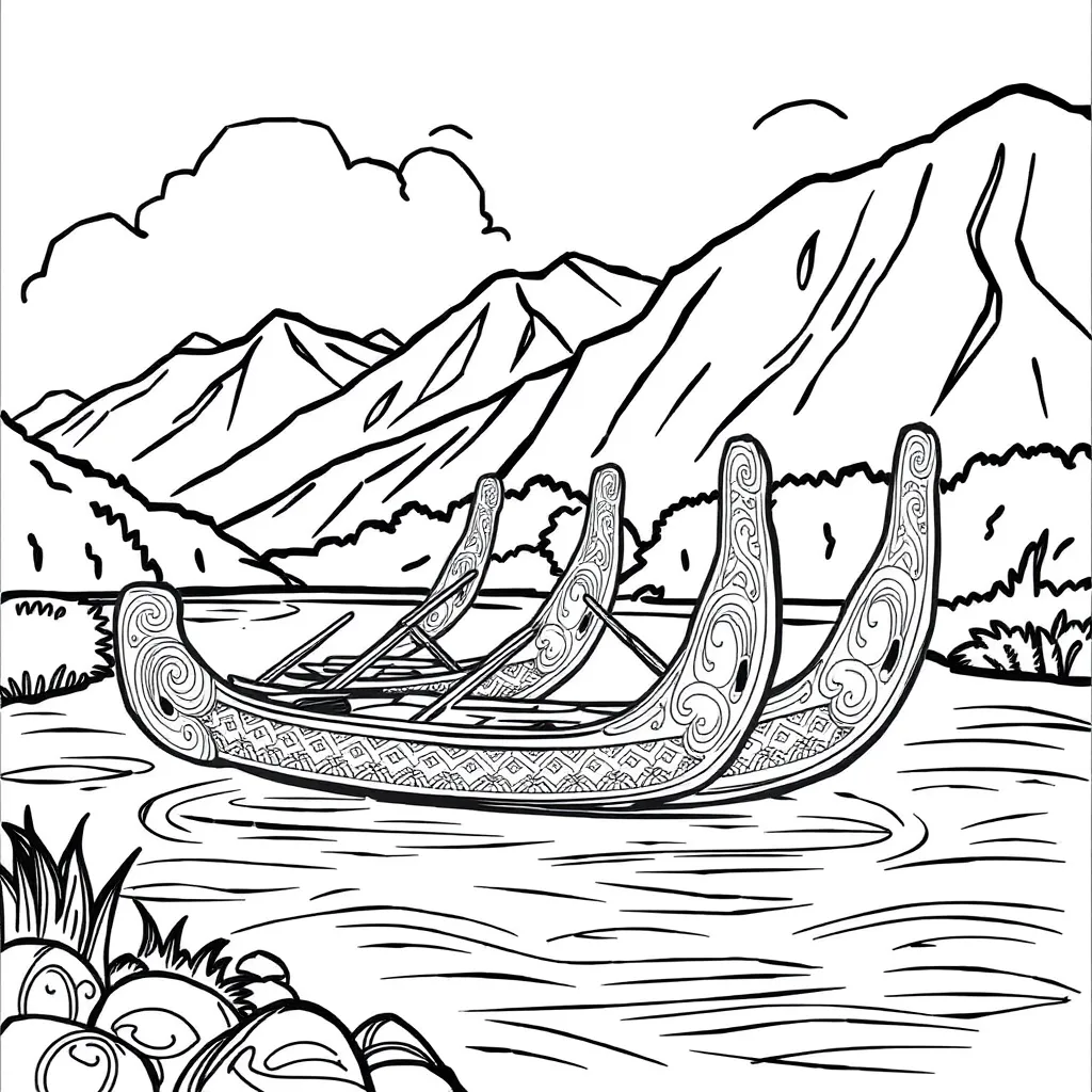 Waka arriving in the Far North