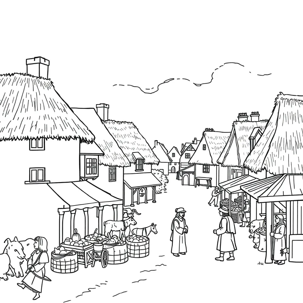 Anglo-Saxon society illustration