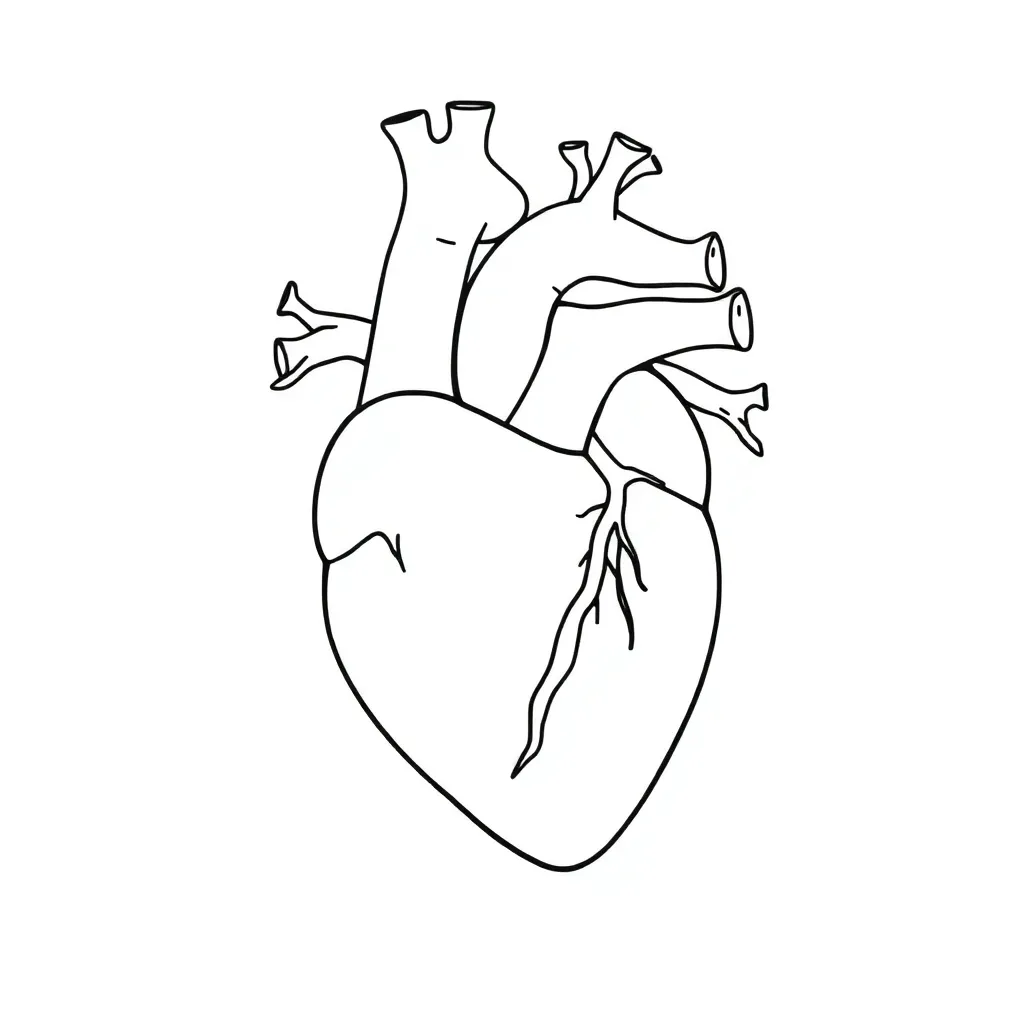 Heart and circulatory system diagram
