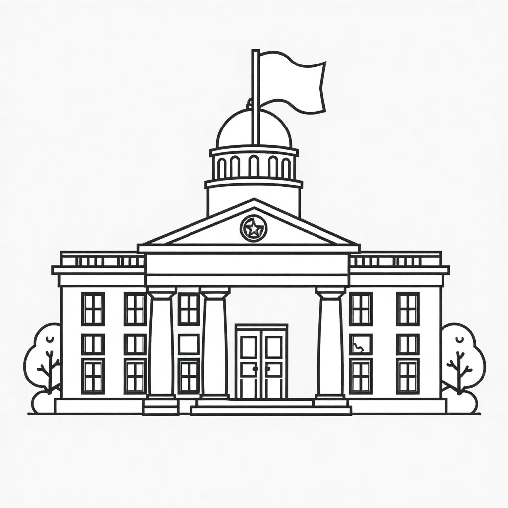 New Zealand Parliament building illustration