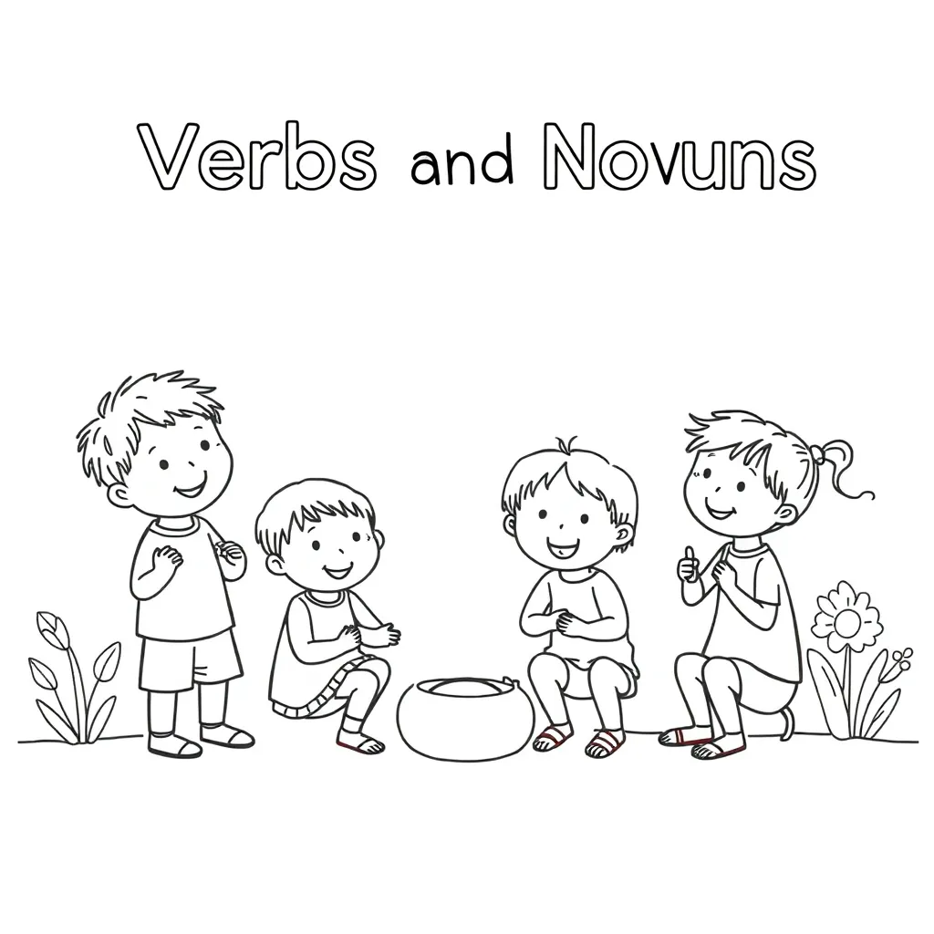 Grammar worksheet illustration