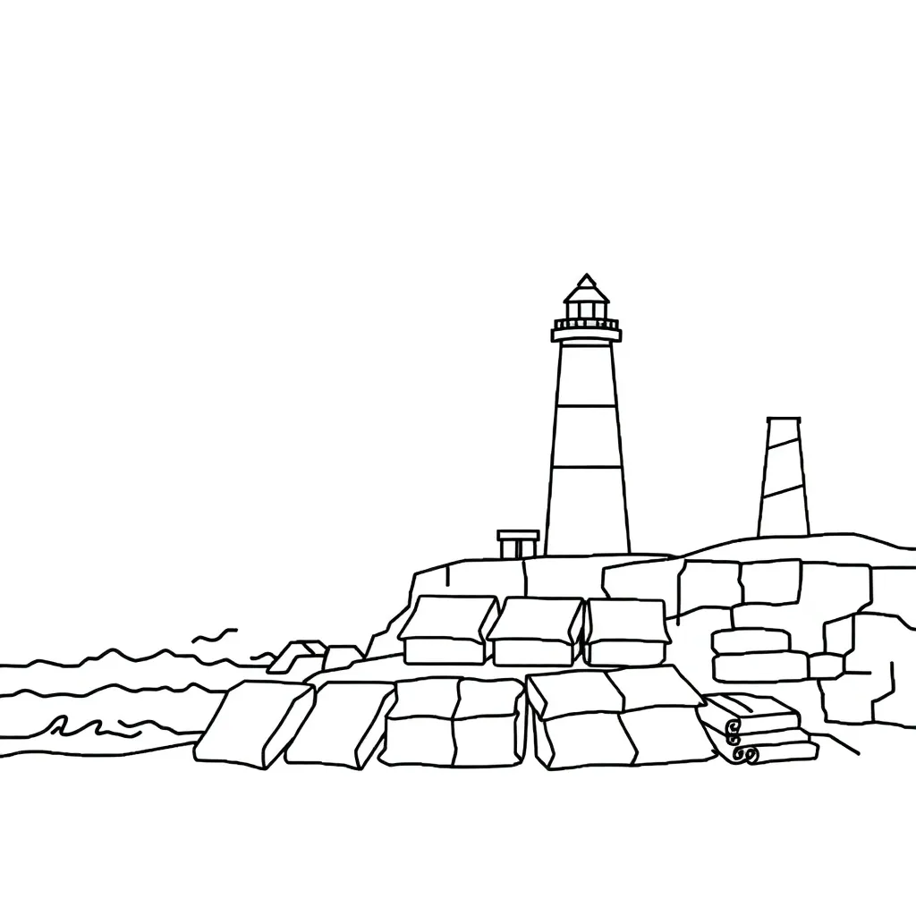 Coastal defence illustration