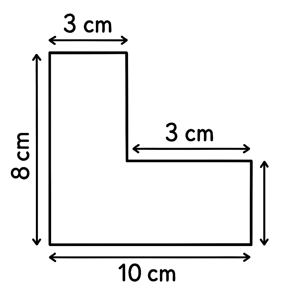 L-shaped rectangle illustration