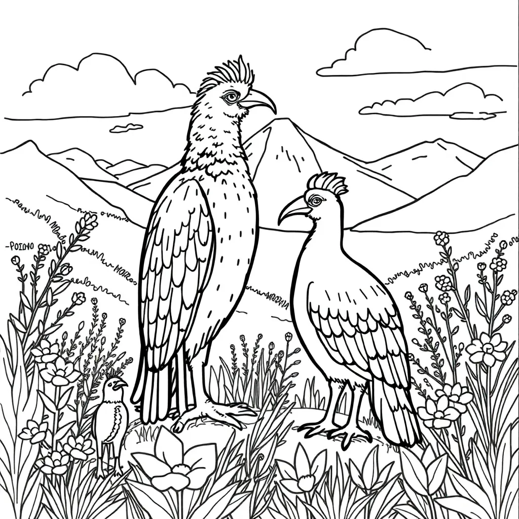 Traditional Māori story illustration