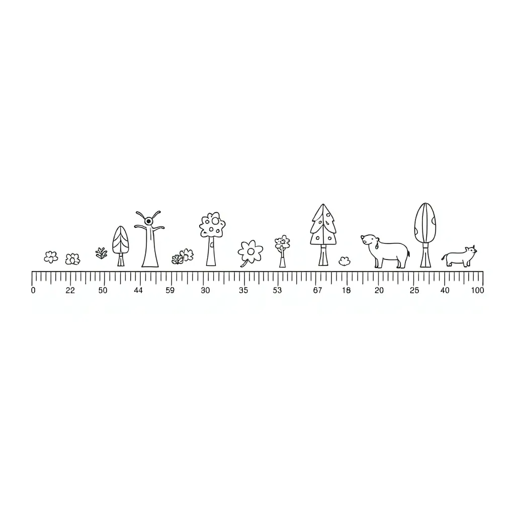 Ruler and measuring tools illustration