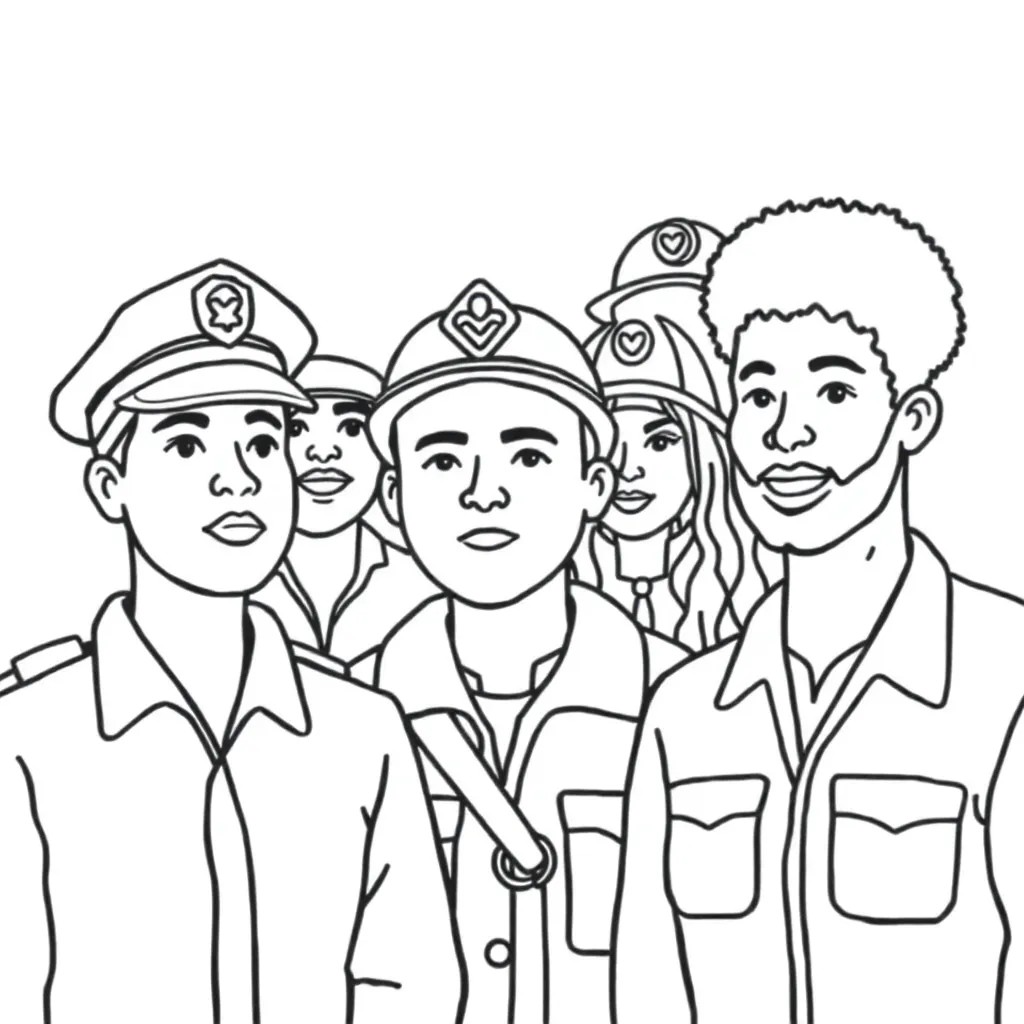 Local justice heroes illustration