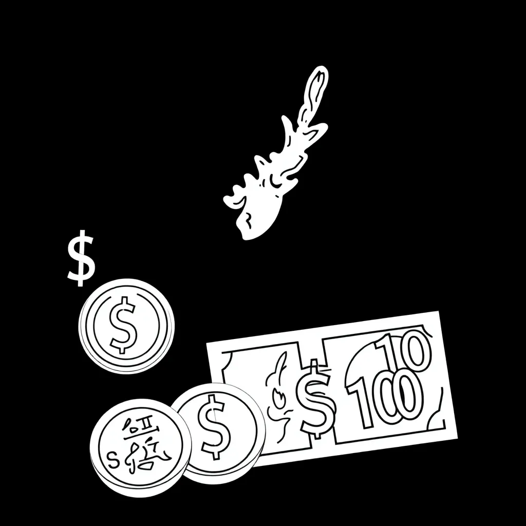 Money and coins illustration