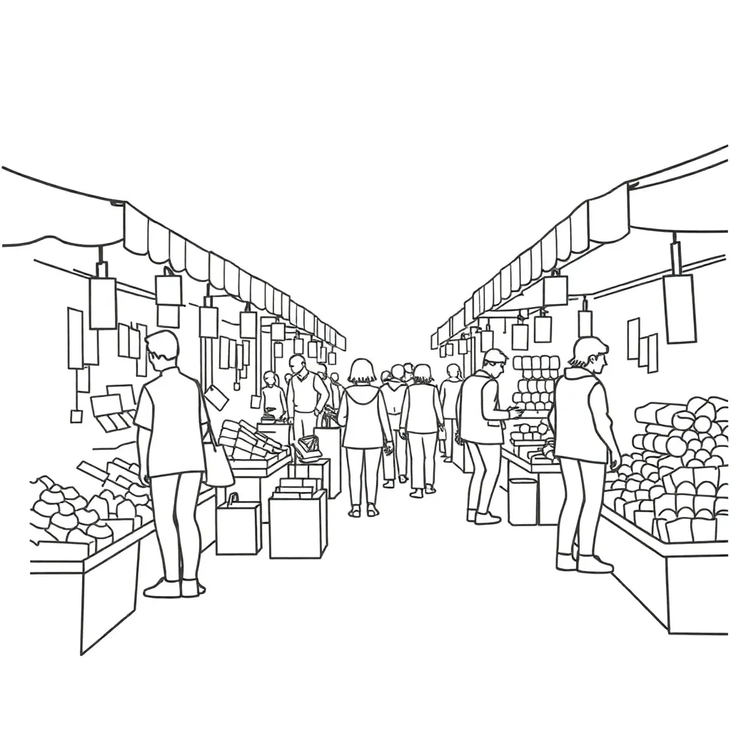 Economics graph illustration