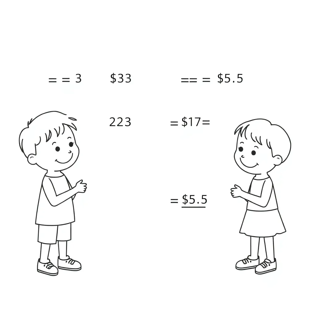 Children solving maths problems with counters and blocks