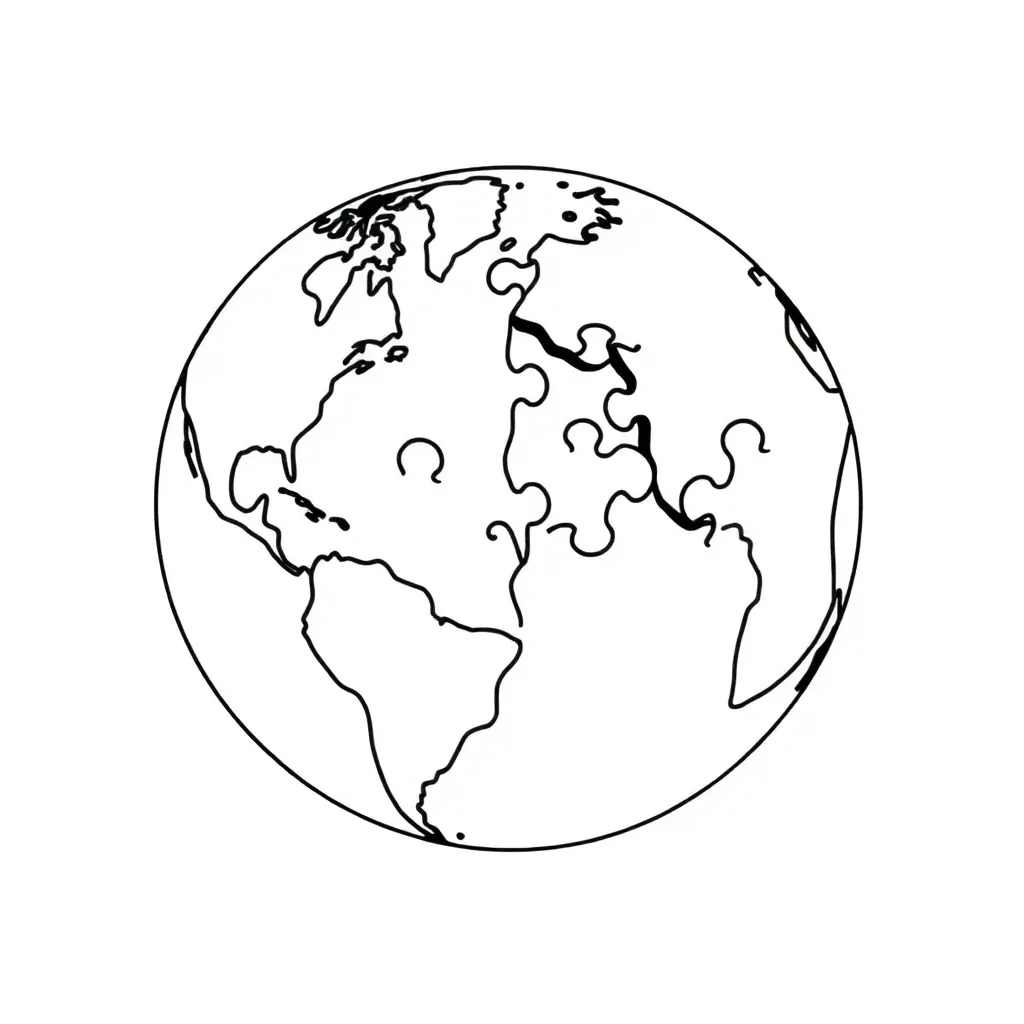 League of Nations emblem and flags
