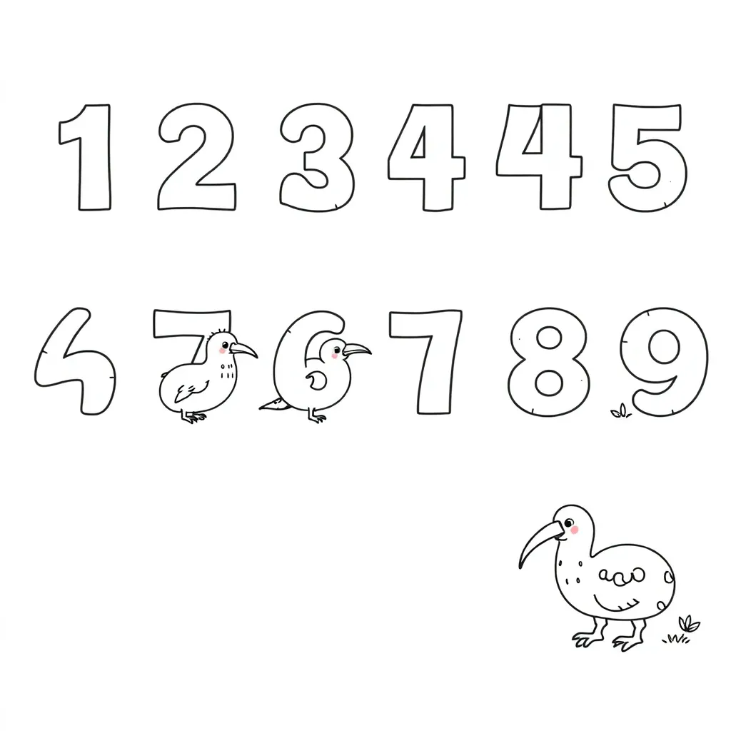 Māori numbers illustration