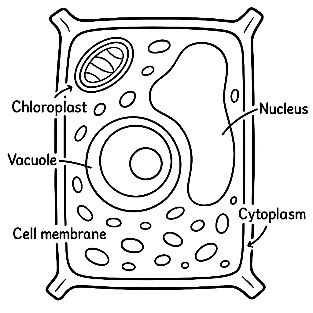 Cell structure diagram