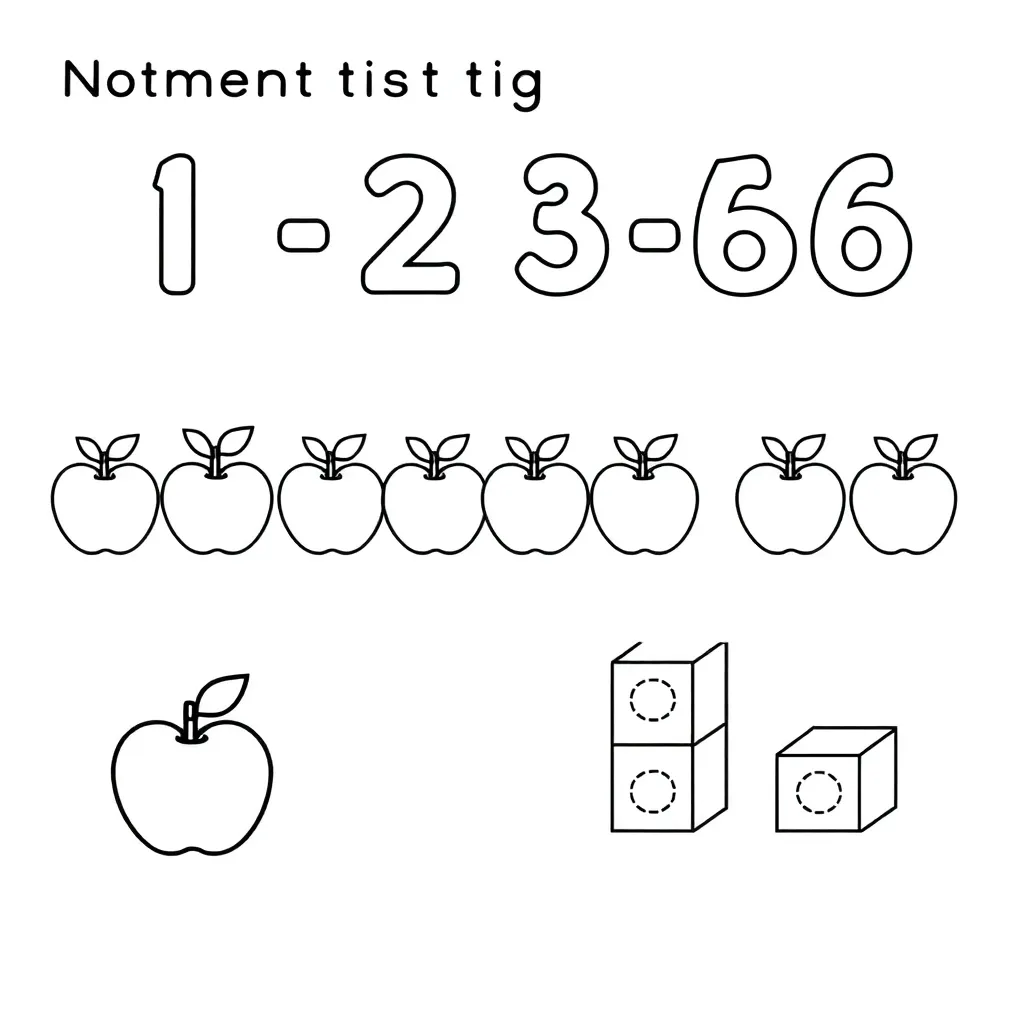 Numbers and counting illustration