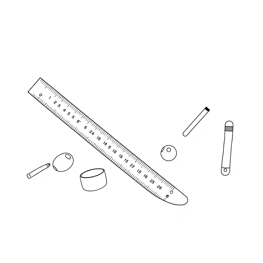 Ruler and measuring tape illustration