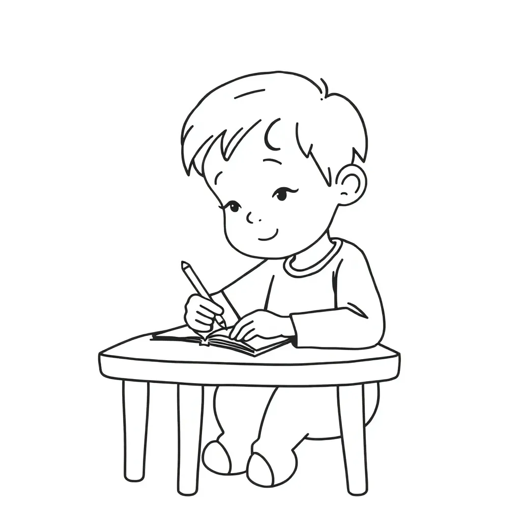 Story elements illustration with characters and settings
