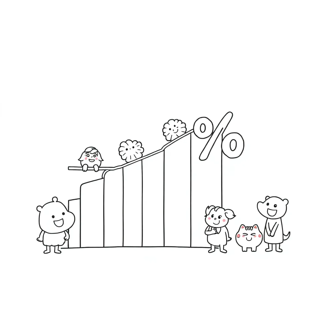 Percentage calculation illustration