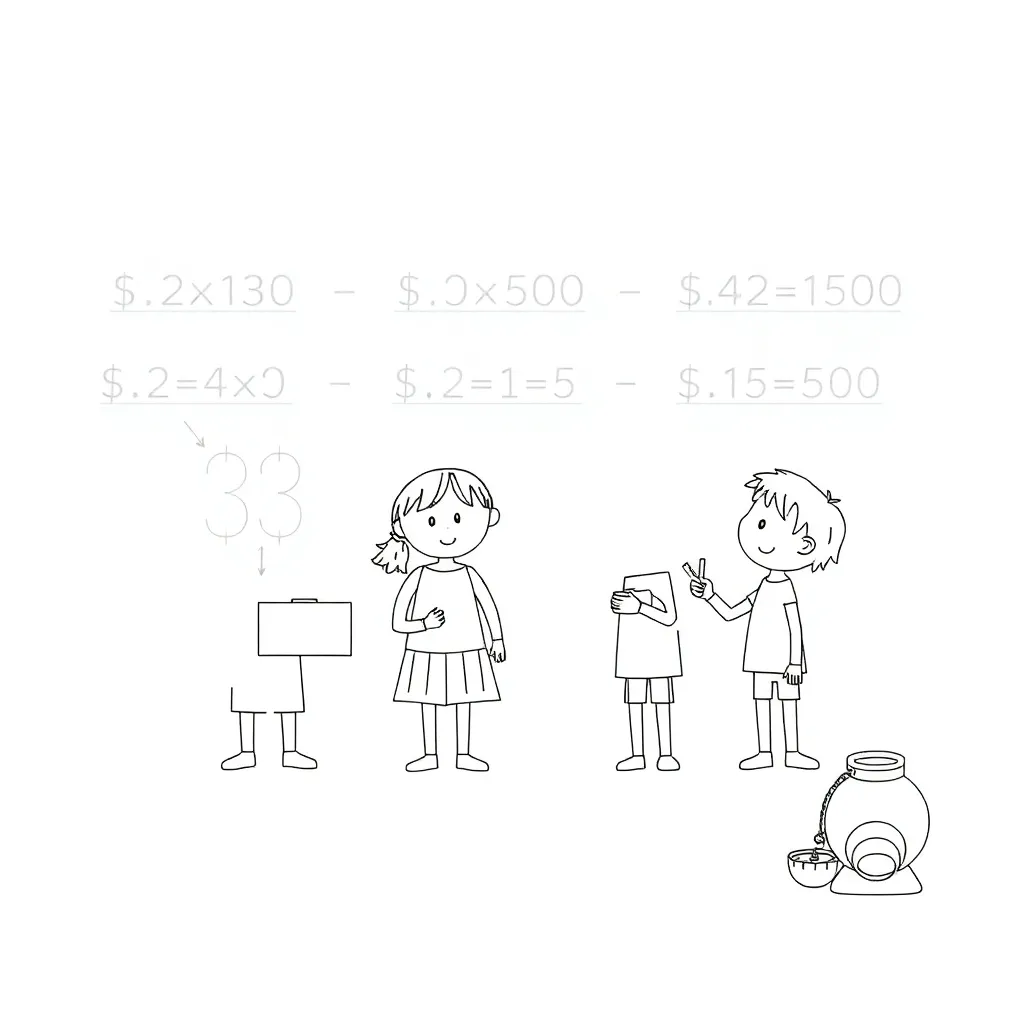 Percentage calculations illustration