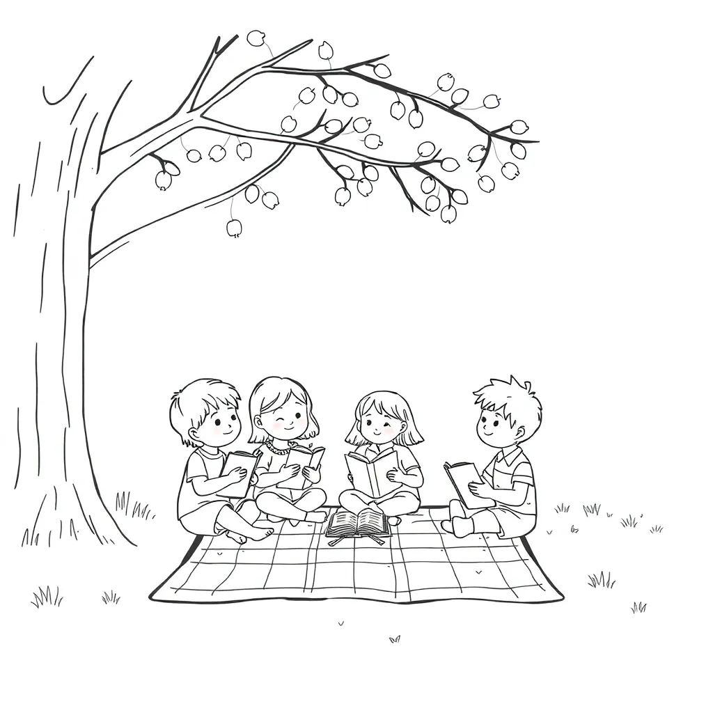 Students writing stories