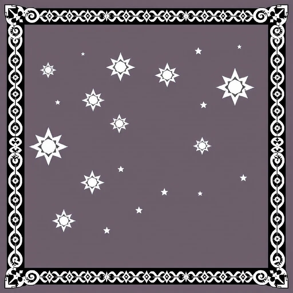 Matariki stars and Māori patterns