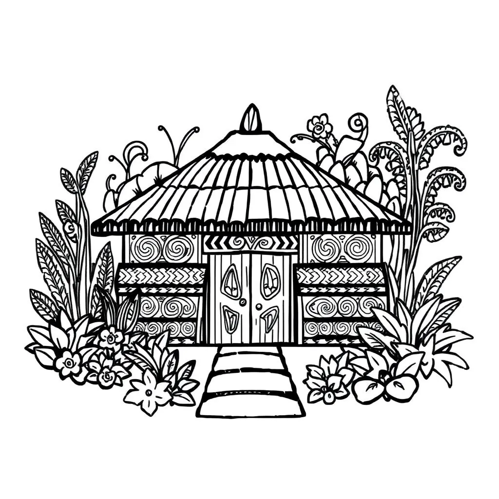 Māori coronation celebration illustration