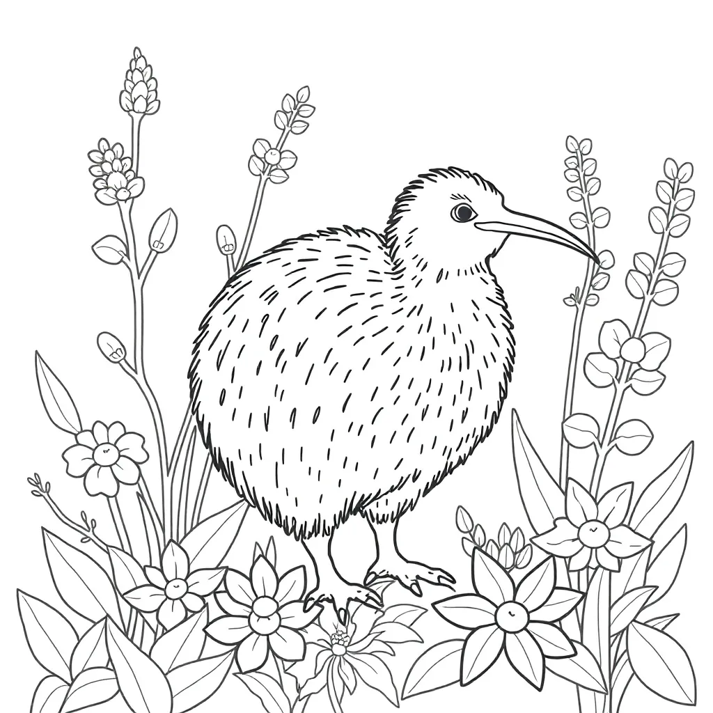 Māori cultural symbols and vocabulary illustrations