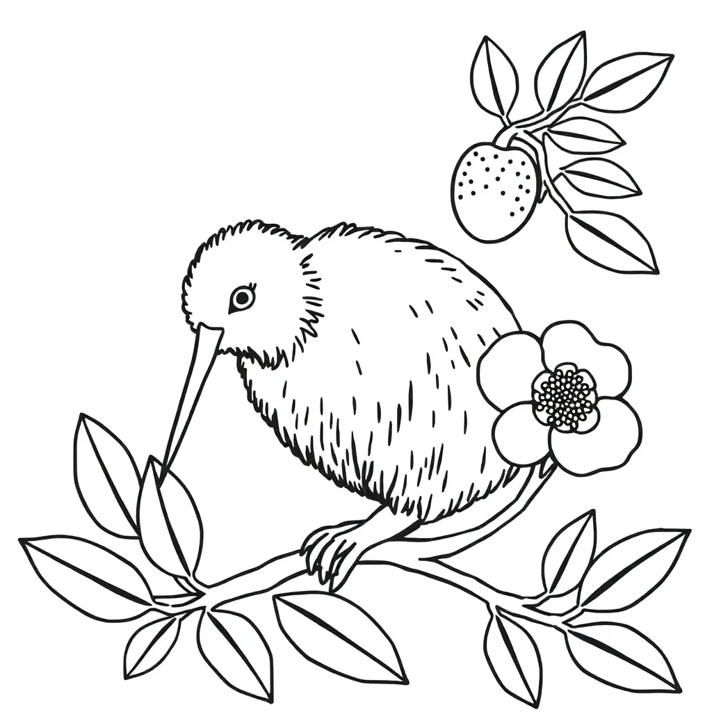 Māori characters and settings illustration