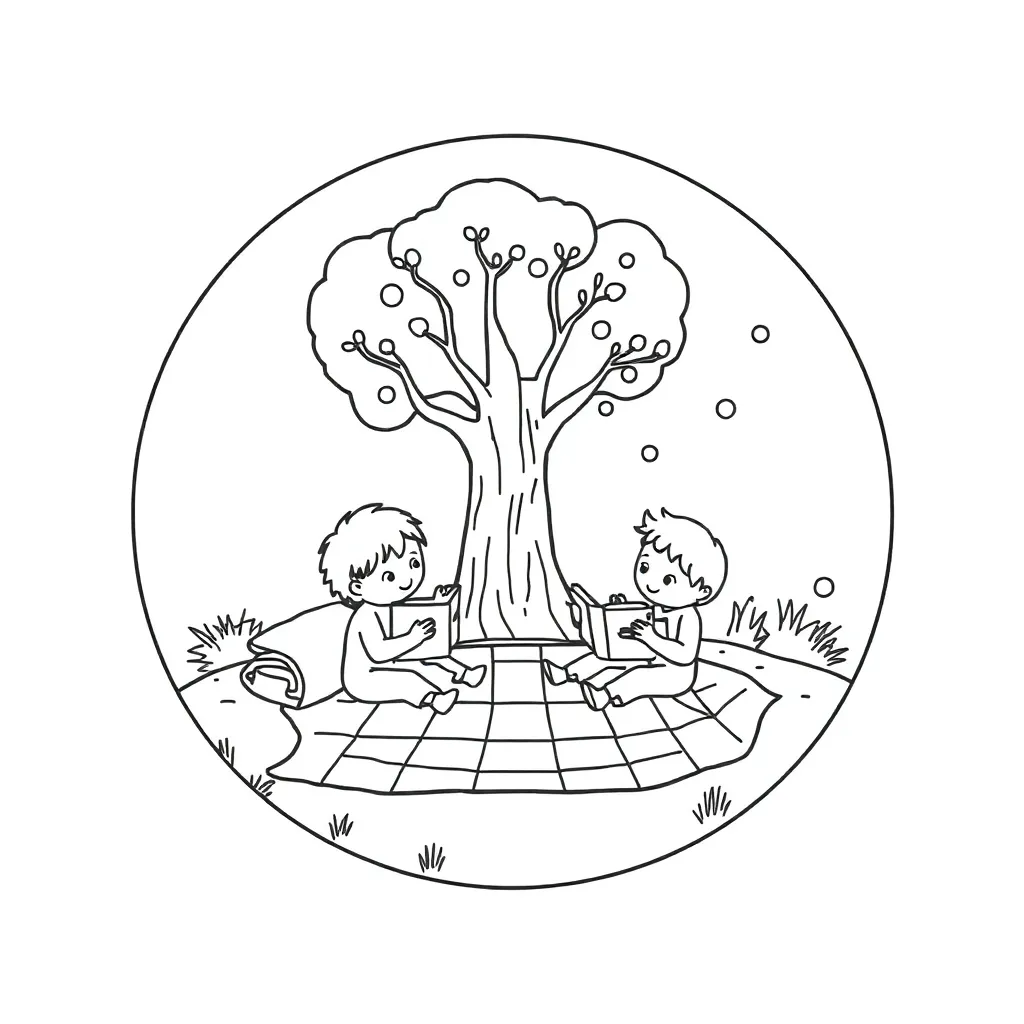 Te Reo Māori reading stations illustration