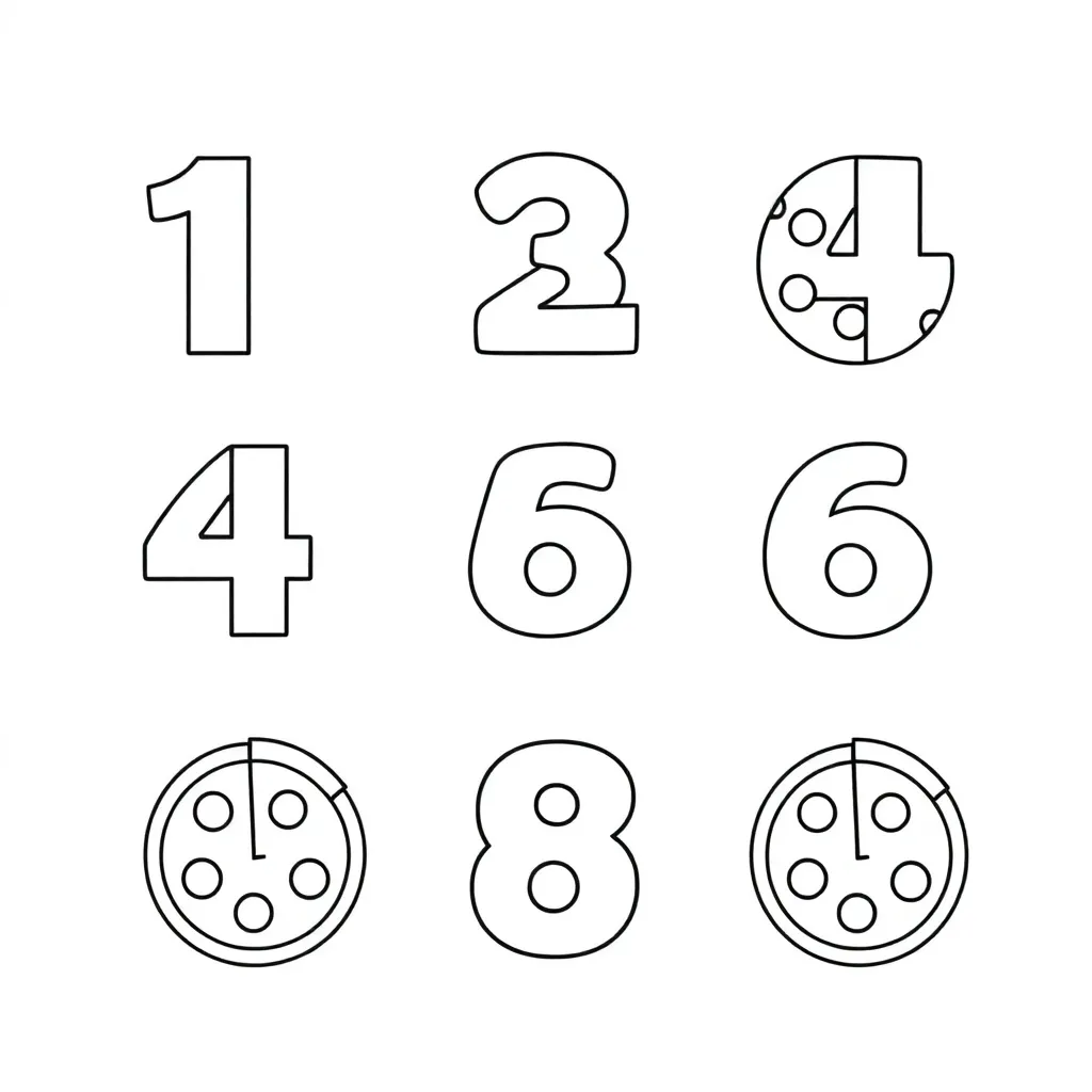 Mixed numbers and fractions illustration