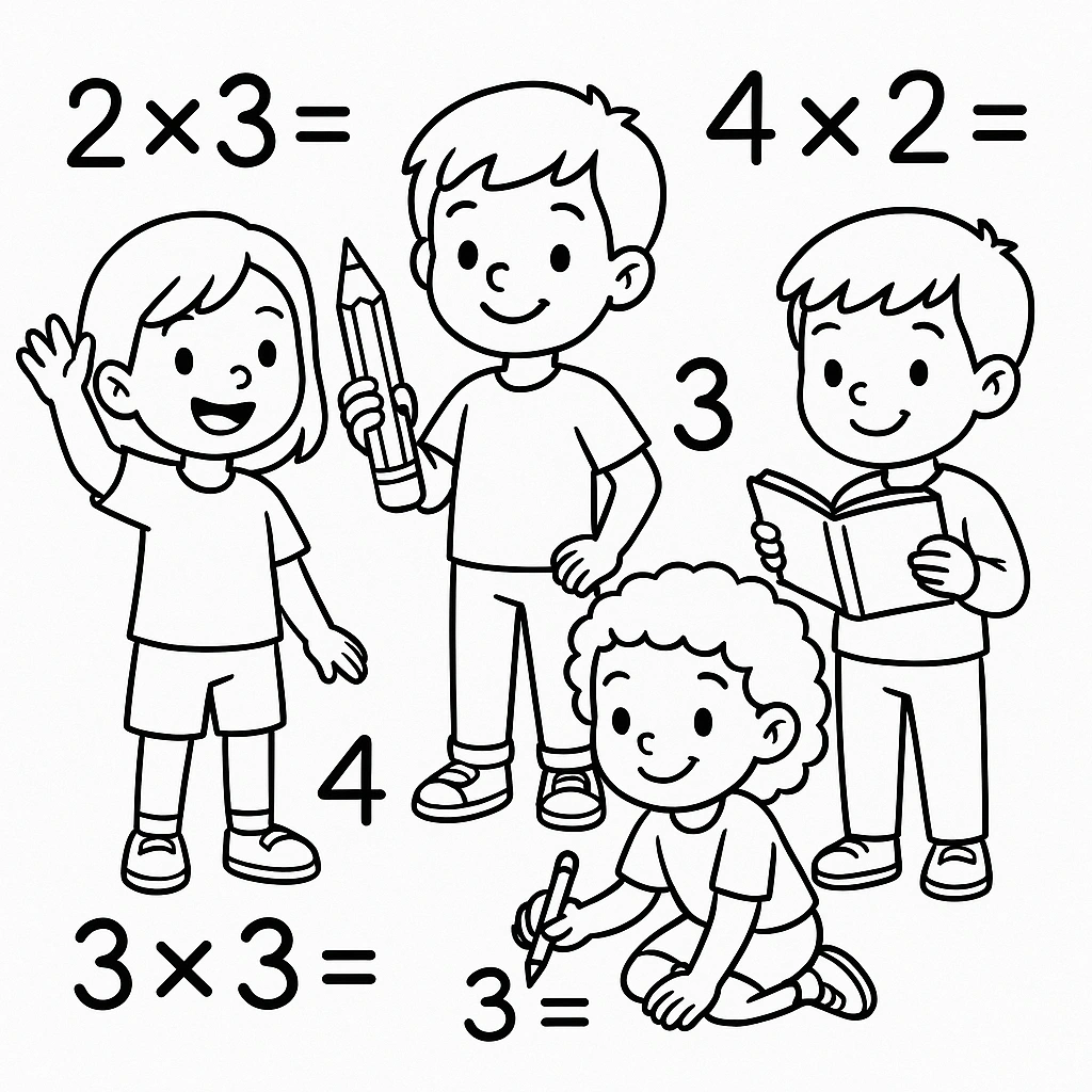 Multiplication algorithm illustration