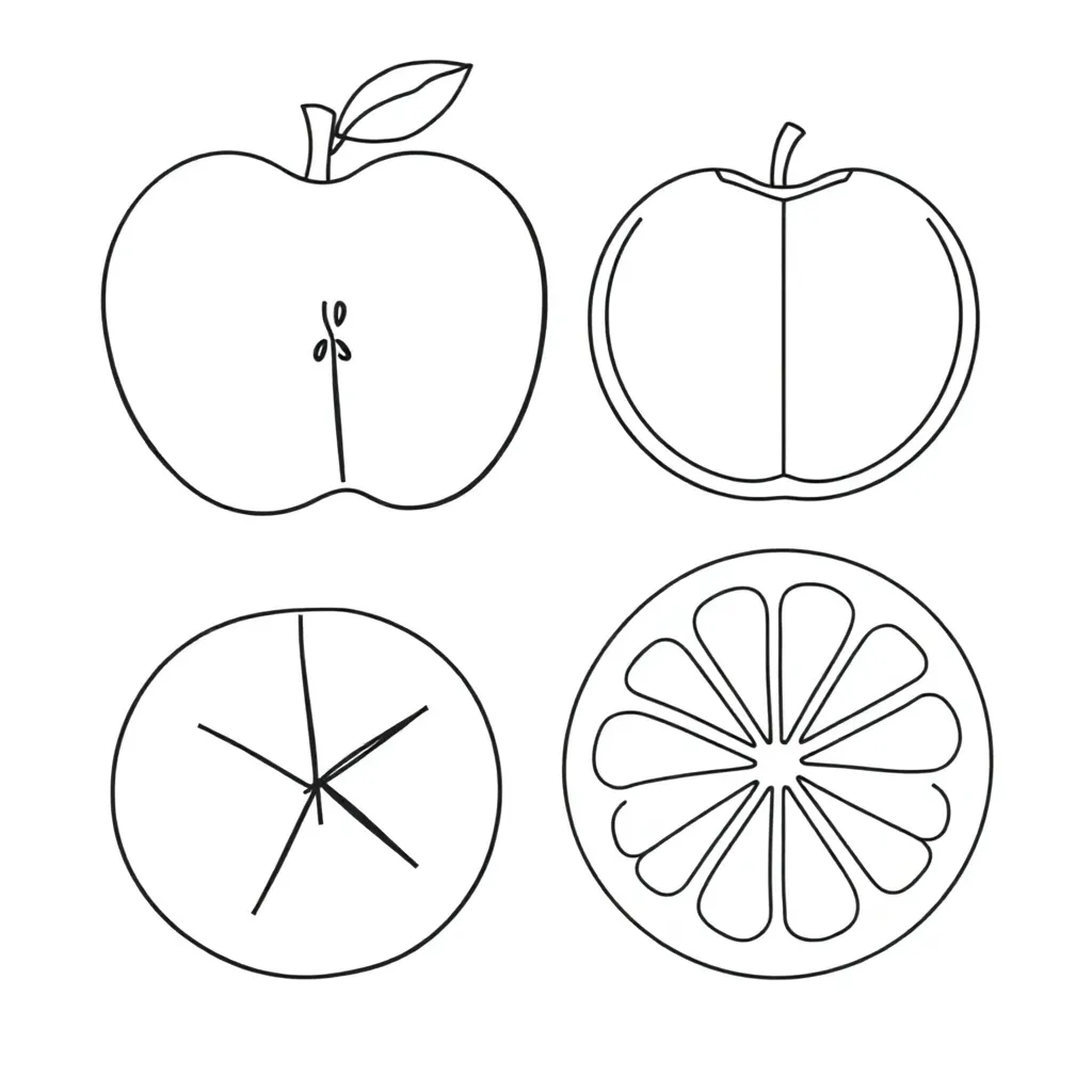 Fraction strips and number line illustration