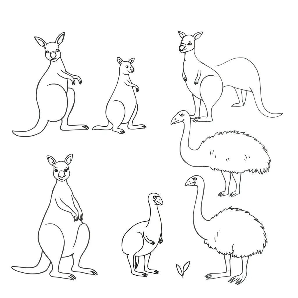 Zoo animals illustration