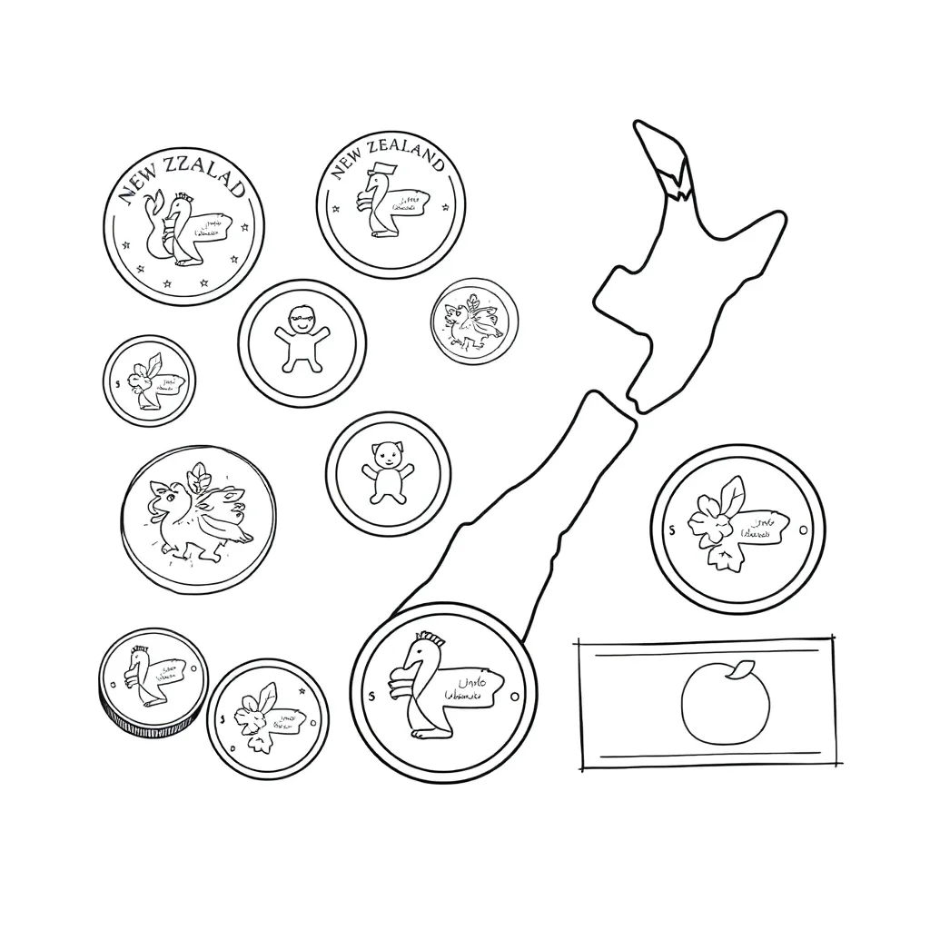 Māori language symbols and koru patterns