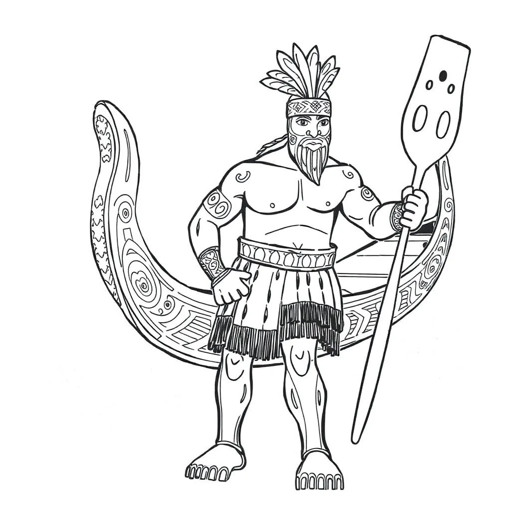 Māori whakairo carving representing mana and power