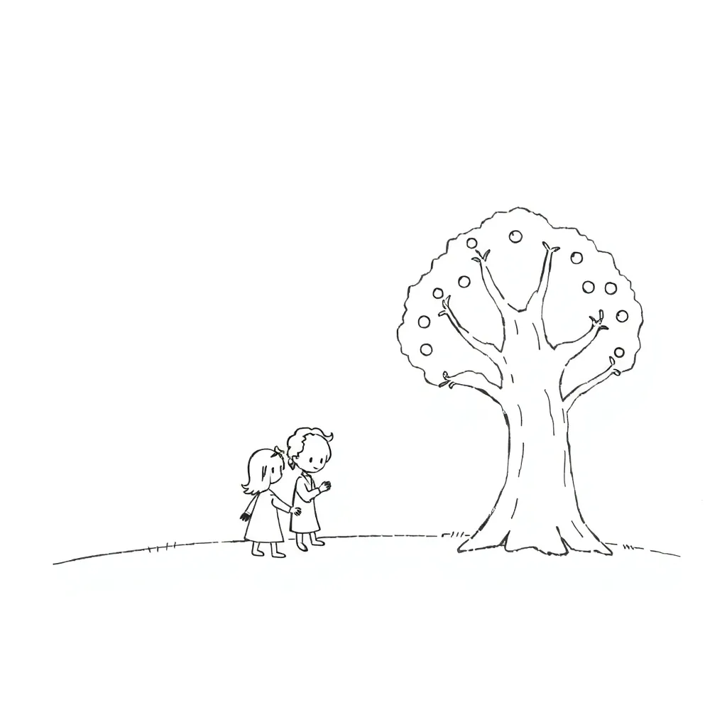 Story mountain illustration