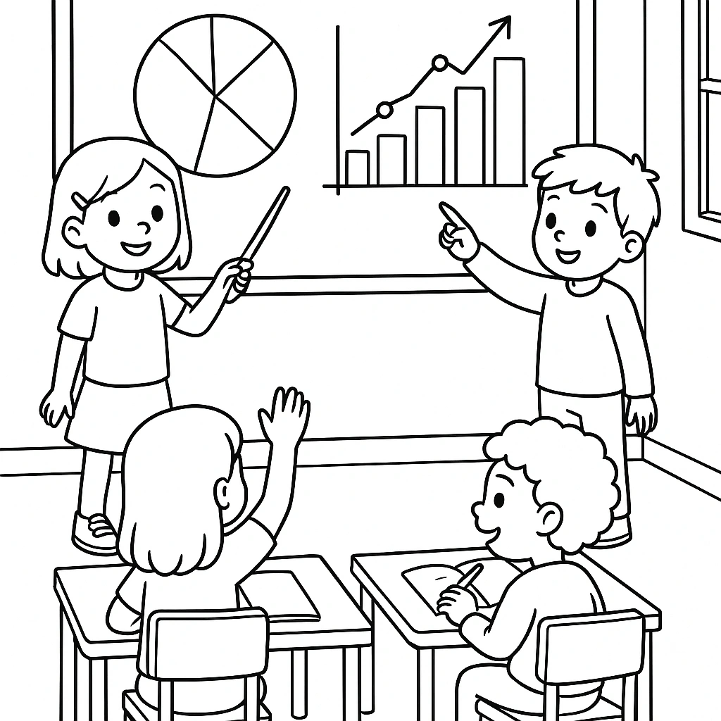 Data analysis charts and graphs illustration