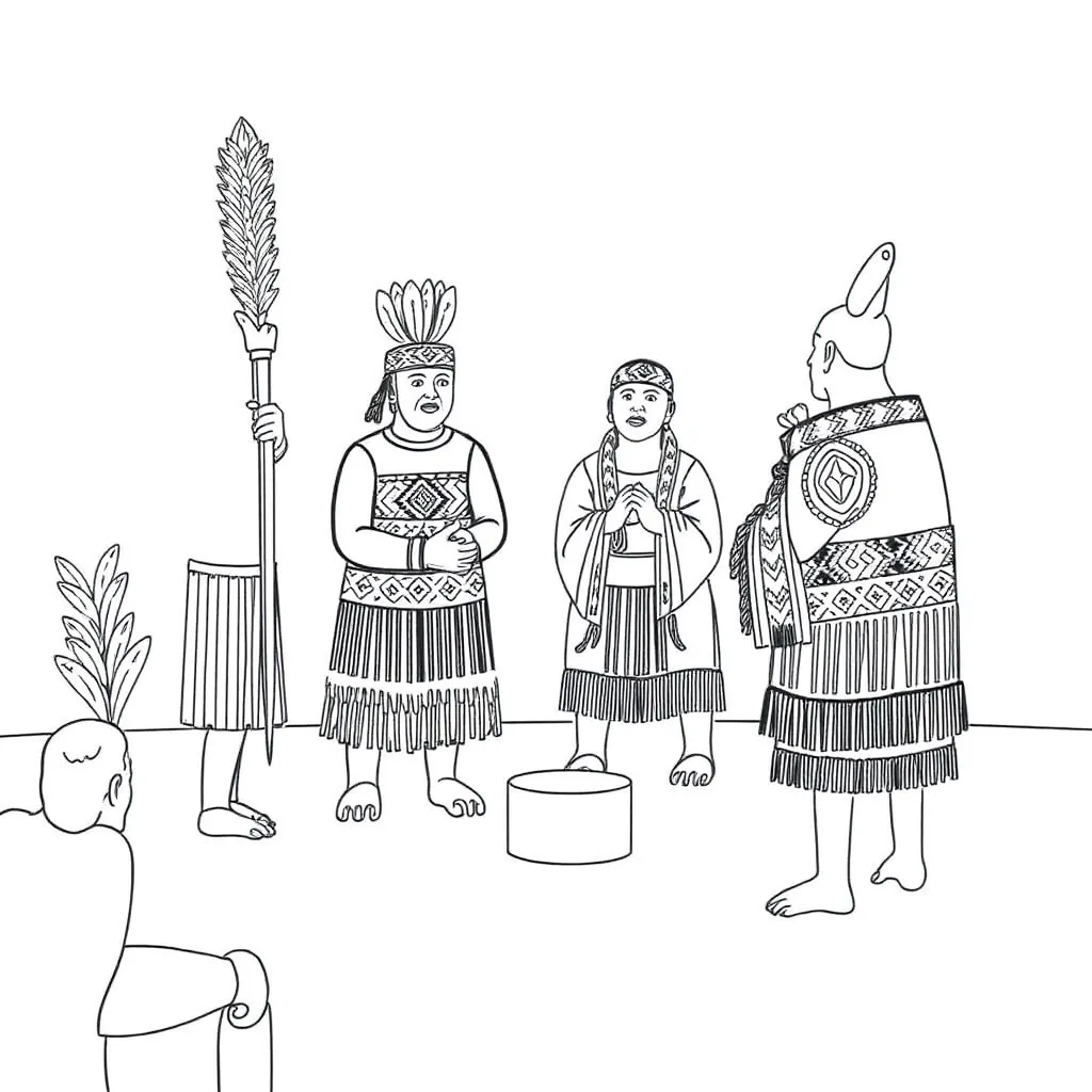 Koroneihana celebration with people gathering
