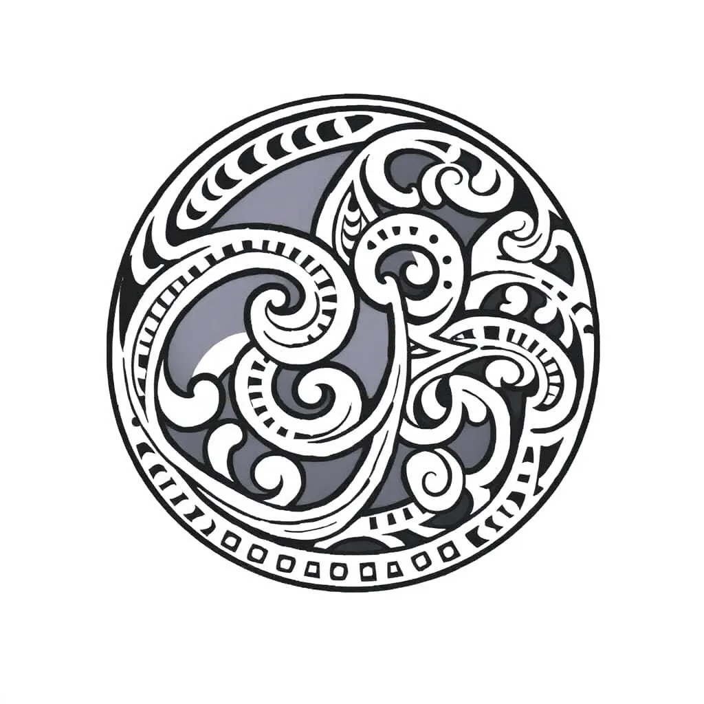 Māori greeting illustration
