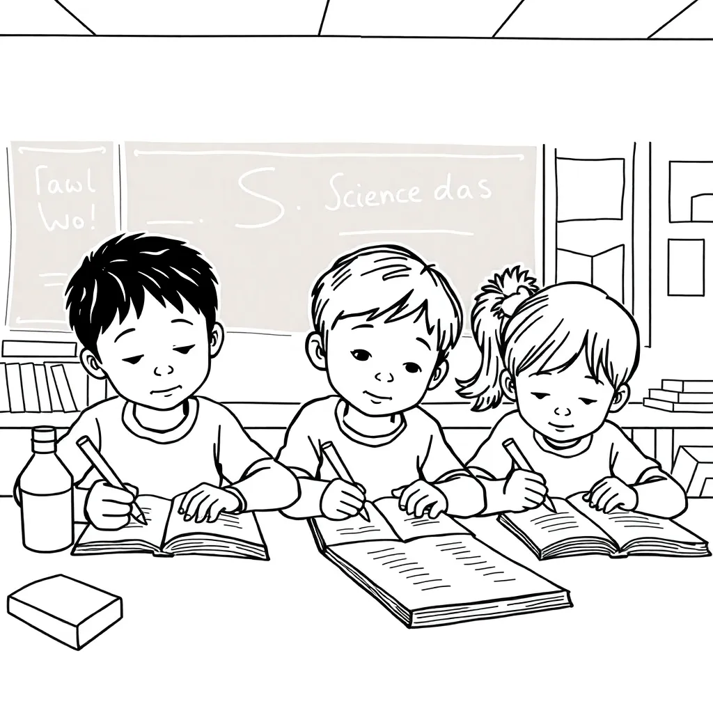 Scientific writing illustration