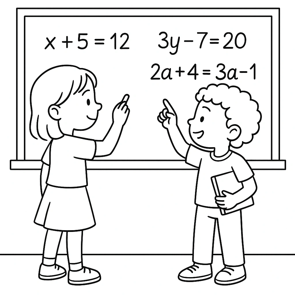 Algebraic expressions with variables and numbers
