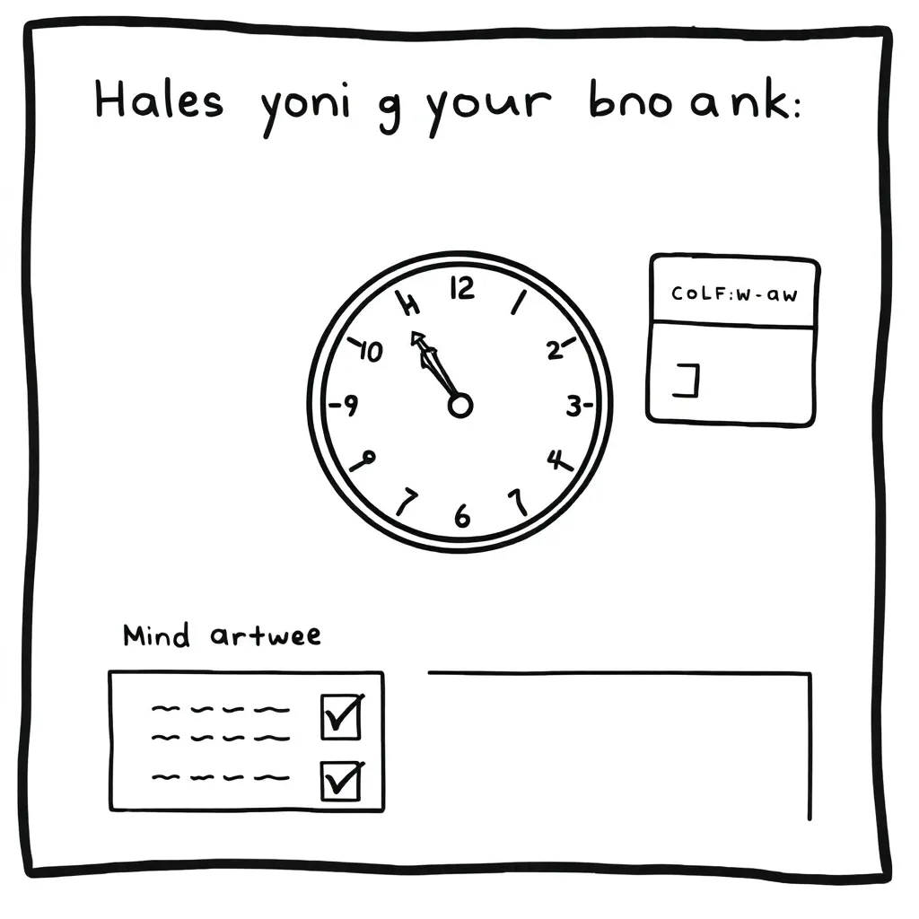 Clock and calendar illustration