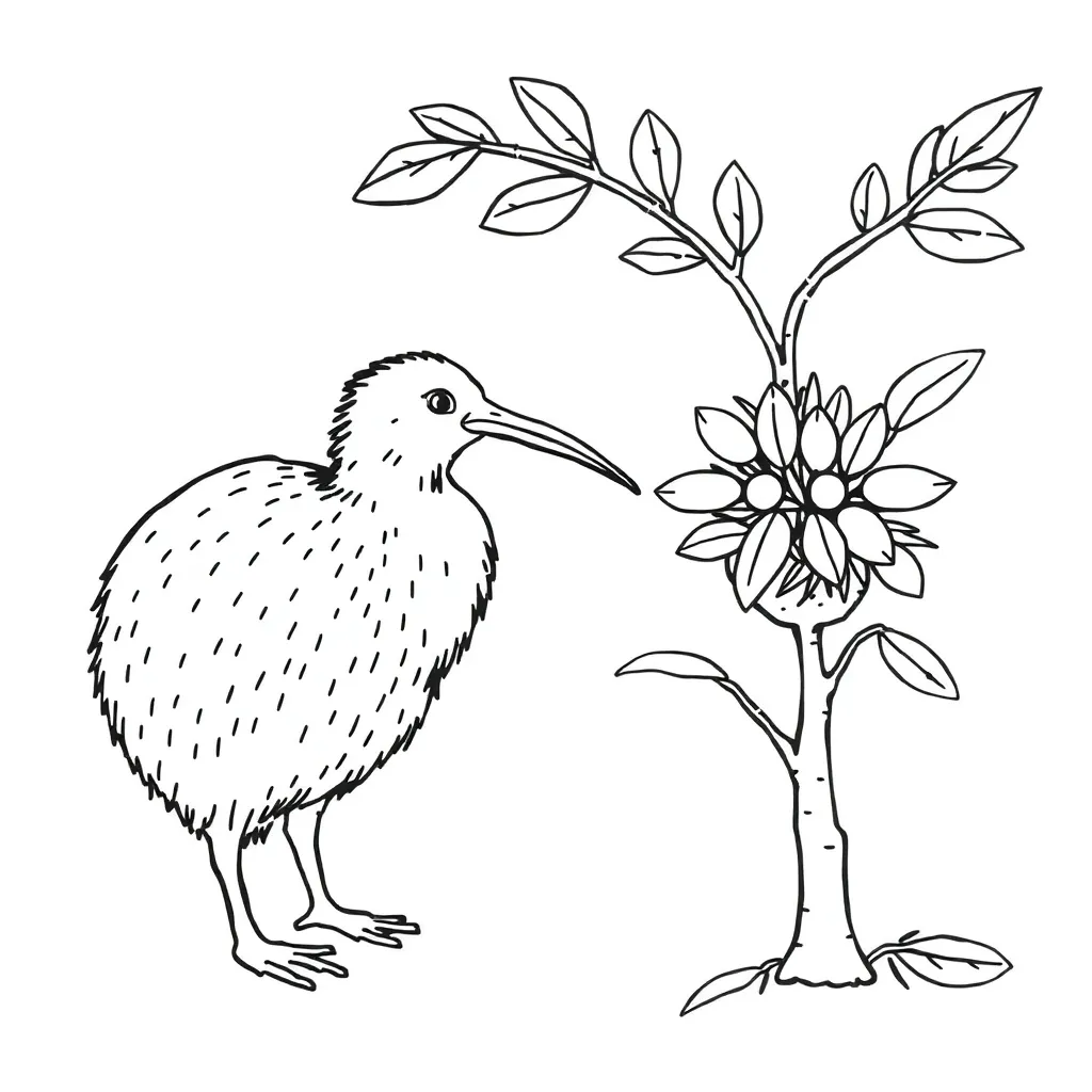 Creative writing illustration with pen and paper