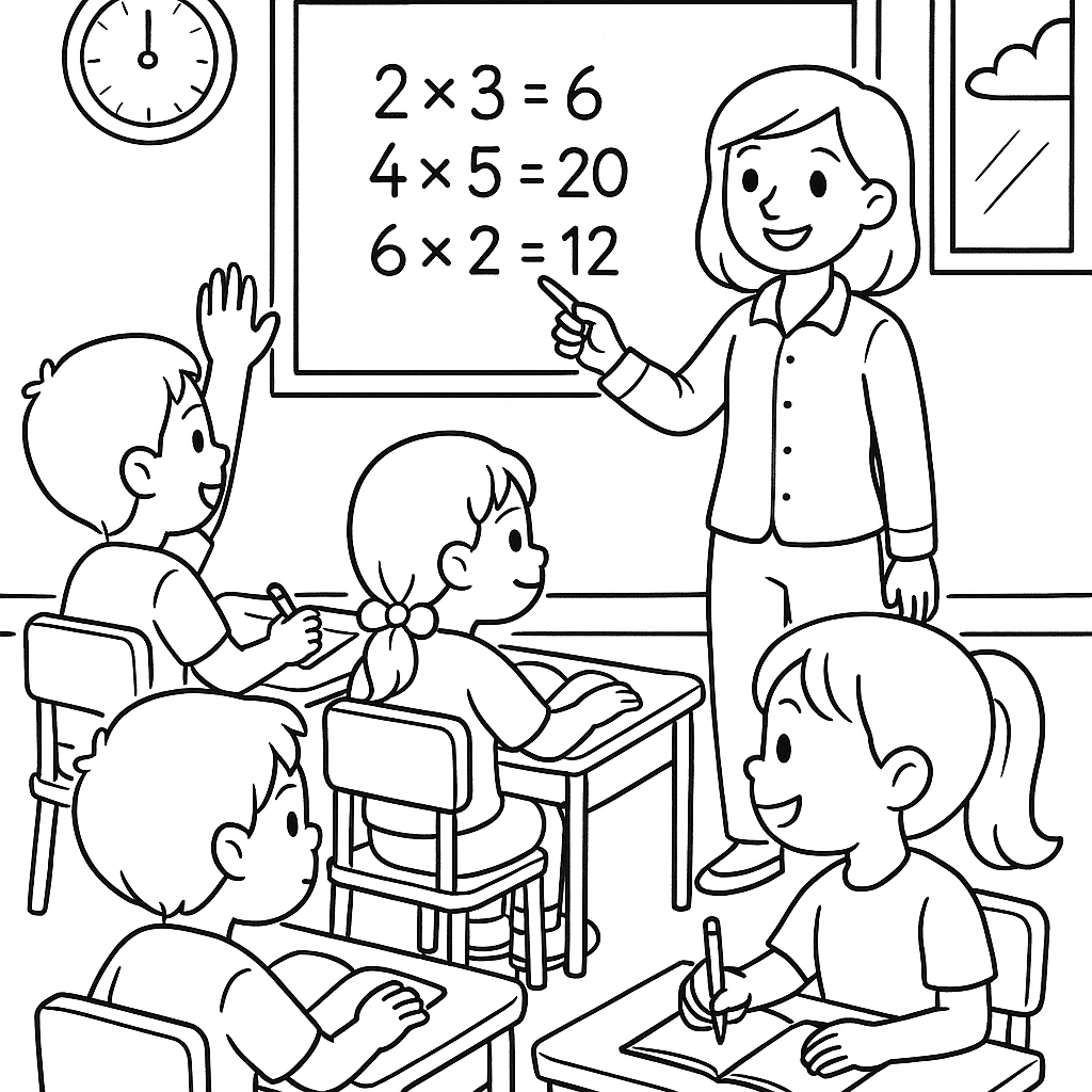 Multiplication patterns illustration