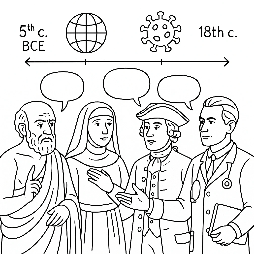 Historical epidemic illustration