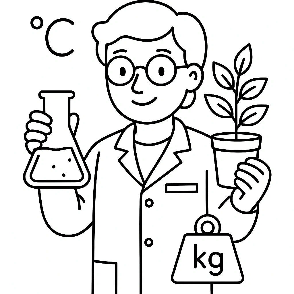 Scientific reading illustration