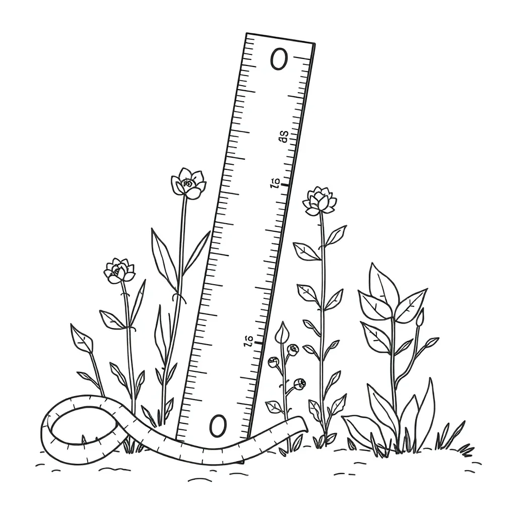 Ruler and measuring tools illustration