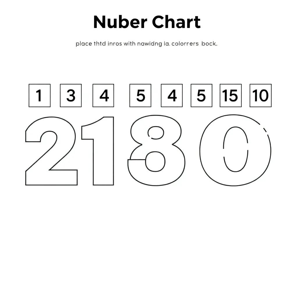 Place value blocks and numbers illustration